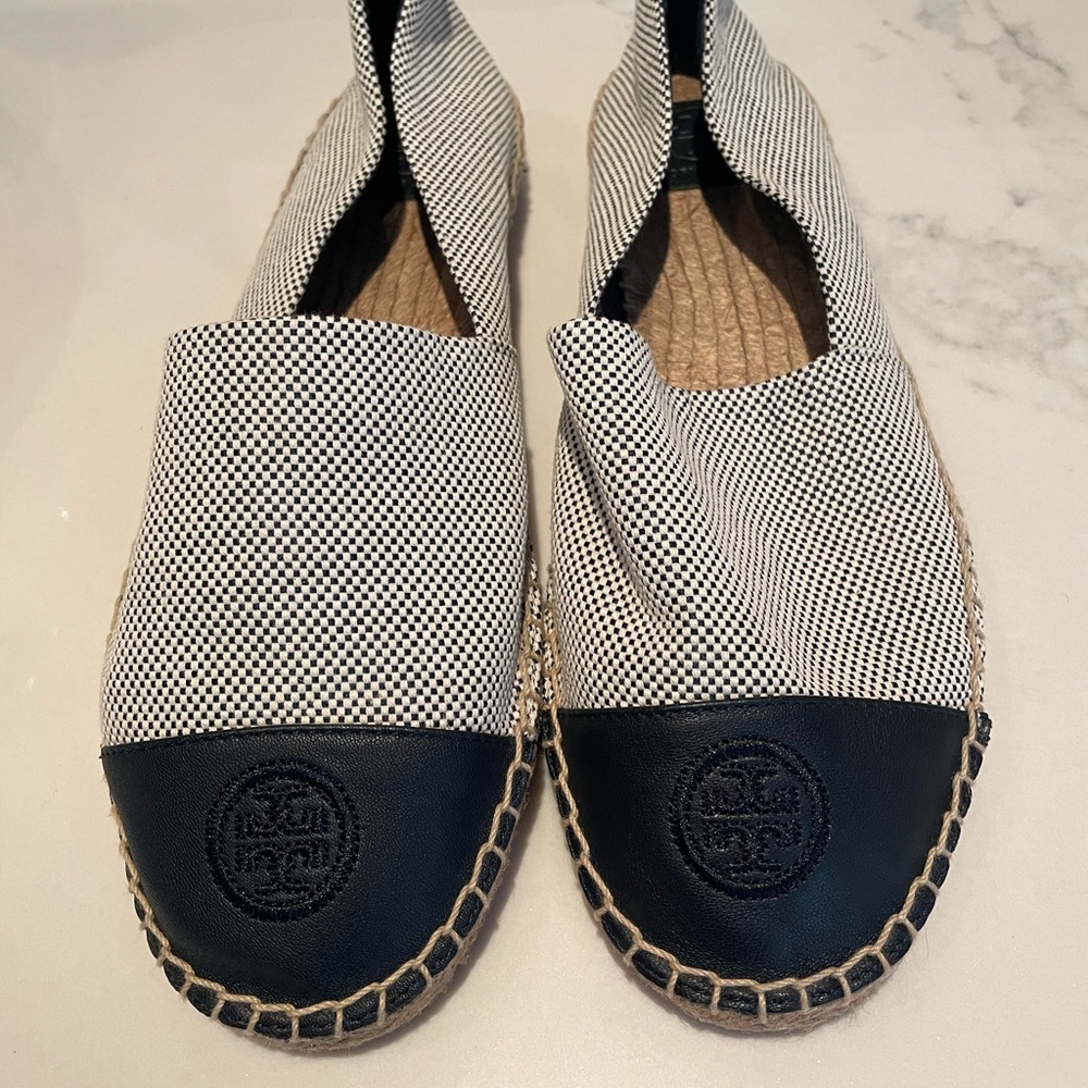 Tory Burch Navy Espadrilles size 11